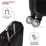 SwissGear 7895 Premium Garment Bag with Spinner Wheels, Amazon Exclusive, Bonus Hanging Feature, 24 - Inch Luggage - Black