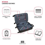 SwissGear 8018 Expandable Luggage, Hard Shell Carry - On Luggage with Spinner Wheels