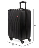 SwissGear 8018 Expandable Luggage, Hard Shell Carry - On Luggage with Spinner Wheels