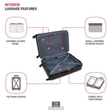 SwissGear 8018 Expandable Luggage, Hard Shell Large Luggage with Spinner Wheels