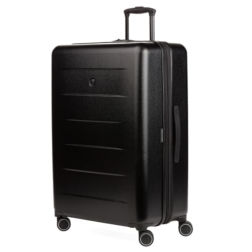 SwissGear 8020 Eclipse Collection Hardside Expandable Luggage – Black | Backpacks4Less