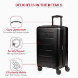 SwissGear 8020 Eclipse Collection Hardside Expandable Luggage – Black