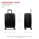 SwissGear 8020 Eclipse Collection Hardside Expandable Luggage – Black