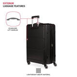 SwissGear 8090 Hardside Expandable Luggage with Spinner Wheels, Black, Checked - Large 28 - Inch