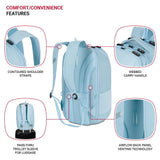 SwissGear 8119 Laptop Backpack, Light Blue, 19 In