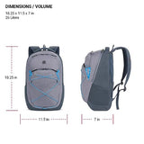 SwissGear 8175 Laptop Backpack, Navy/Grey Heather, 18 Inches