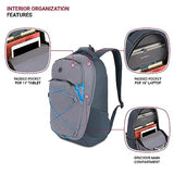 SwissGear 8175 Laptop Backpack, Navy/Grey Heather, 18 Inches