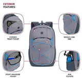 SwissGear 8175 Laptop Backpack, Navy/Grey Heather, 18 Inches