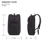 SwissGear 8183 Laptop Backpack, Charcoal Heather, 18 In