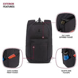 SwissGear 8183 Laptop Backpack, Charcoal Heather, 18 In