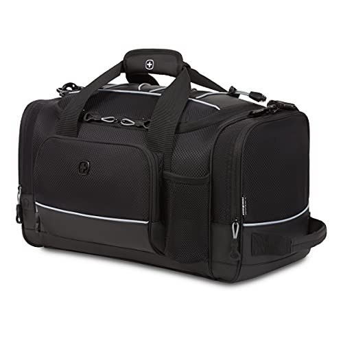 SwissGear Apex Duffle Bag for Travel and Gym with Bungee-Cord System | Backpacks4Less