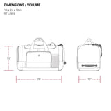 SwissGear Apex Duffle Bag for Travel and Gym with Bungee - Cord System