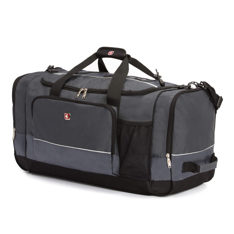 SwissGear Apex Duffle Bag for Travel and Gym with Bungee - Cord System