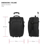 SwissGear Apex Exec Wheeled Rolling Duffel Bag, Black, 2 - Piece Set (20/28)