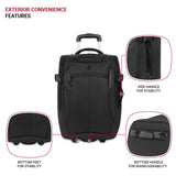 SwissGear Apex Exec Wheeled Rolling Duffel Bag, Black, 2 - Piece Set (20/28)