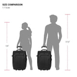 SwissGear Apex Exec Wheeled Rolling Duffel Bag, Black, 2 - Piece Set (20/28)