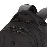 SWISSGEAR Cecil 18 - Inch Laptop Backpack Fits 16 - Inch Laptop, Travel Daypack with Organizer Pockets, Water Bottle Holders & Padded Straps – Black Hex