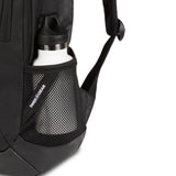 SWISSGEAR Cecil 18 - Inch Laptop Backpack Fits 16 - Inch Laptop, Travel Daypack with Organizer Pockets, Water Bottle Holders & Padded Straps – Black Hex