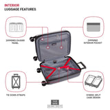 SwissGear Duet Expandable Luggage, Hard Shell Carry - On Luggage with Spinner Wheels