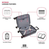 SwissGear Duet Expandable Luggage Set, 3 - Piece Hardside Luggage Set with Spinner Wheels