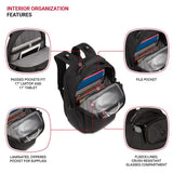 SwissGear Endure ScanSmart 17" Laptop Backpack – Reflective Tech Backpack with ScanSmart Compartment – Multiple Organizer Pockets – Black