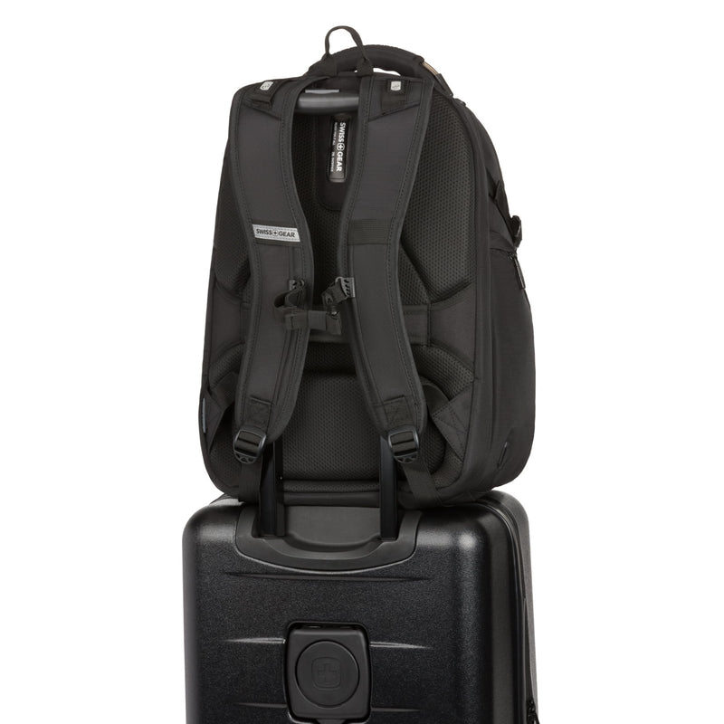 SwissGear Endure ScanSmart 17" Laptop Backpack – Reflective Tech Backpack with ScanSmart Compartment – Multiple Organizer Pockets – Black