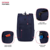 SwissGear FlexCore Laptop Backpack, Laptop Bag Fits Most 16 - Inch Laptops, Commuter Friendly Trolley Sleeve, Ideal for Work, Travel or School - Navy Heather (18 - Inch)