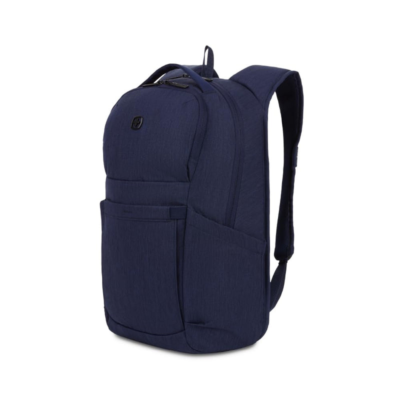 SwissGear FlexCore Laptop Backpack, Laptop Bag Fits Most 16 - Inch Laptops, Commuter Friendly Trolley Sleeve, Ideal for Work, Travel or School - Navy Heather (18 - Inch)