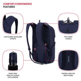 SwissGear FlexCore Laptop Backpack, Laptop Bag Fits Most 16 - Inch Laptops, Commuter Friendly Trolley Sleeve, Ideal for Work, Travel or School - Navy Heather (18 - Inch)