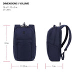 SwissGear FlexCore Laptop Backpack, Laptop Bag Fits Most 16 - Inch Laptops, Commuter Friendly Trolley Sleeve, Ideal for Work, Travel or School - Navy Heather (18 - Inch)
