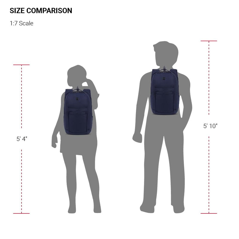 SwissGear FlexCore Laptop Backpack, Laptop Bag Fits Most 16 - Inch Laptops, Commuter Friendly Trolley Sleeve, Ideal for Work, Travel or School - Navy Heather (18 - Inch)