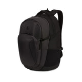 SwissGear FusionPro Laptop Backpack, Laptop Bag Fits Most 17-Inch Laptops, Commuter Friendly Trolley Sleeve, Ideal for Work, Travel or School - Black/Charcoal (19-Inch)