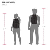 SwissGear FusionPro Laptop Backpack, Laptop Bag Fits Most 17 - Inch Laptops, Commuter Friendly Trolley Sleeve, Ideal for Work, Travel or School - Black/Charcoal (19 - Inch)