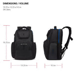 SwissGear Gaming Laptop Backpack with Charger Port (USB), Blue/Black
