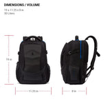 SwissGear Gaming Laptop Backpack with Charger Port (USB), Blue/Black
