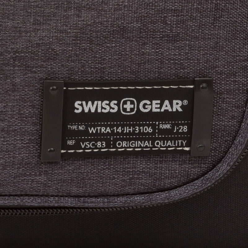 SwissGear Getaway Toiletry Bag, Hanging Premium Men’s and Women’s Large Travel Dopp Kit, Travel Organizer for Bathroom, Gym, and Shower Toiletries, Grey Heather