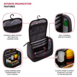 SwissGear Getaway Toiletry Bag, Hanging Premium Men’s and Women’s Large Travel Dopp Kit, Travel Organizer for Bathroom, Gym, and Shower Toiletries, Grey Heather