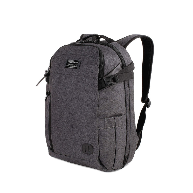 SwissGear Hybrid Travel Laptop Backpack, Heather Grey, 18 - Inch