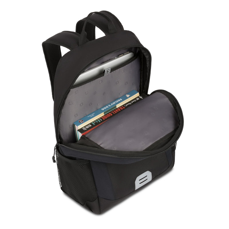 SwissGear Intro Laptop Backpack, Black, 17.5"x12"x6"
