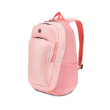 SwissGear MetroEdge Laptop Backpack, Laptop Bag Fits Most 16-Inch Laptops, Commuter Friendly Trolley Sleeve, Ideal for Work, Travel or School - Coral (18.5-Inch)