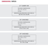 SwissGear Opulence Softside Expandable Luggage Light Blue – 3 - Piece Suitcase Set with Spinner Wheels (21/25/29) – Ideal for 2 - 3 Week Trips