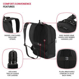 SwissGear Orientation Laptop Backpack, Black, 17"x12"x7"