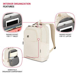 SwissGear Orientation Laptop Backpack, Sandshell, 17"x12"x7"