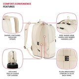 SwissGear Orientation Laptop Backpack, Sandshell, 17"x12"x7"