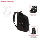 SwissGear Serenity Luxe Women's Laptop Backpack, Laptop Bag Fits Most 13 - Inch Laptops, Black, 16 Inches