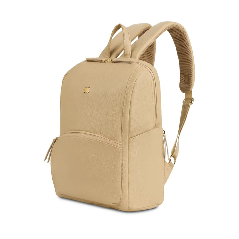 SwissGear Serenity Luxe Women's Laptop Backpack, Laptop Bag Fits Most 13 - Inch Laptops, Taupe, 16 Inches