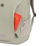 SwissGear Shield Laptop Backpack, Sage Gray, 18.5"x12"x6"