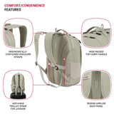 SwissGear Shield Laptop Backpack, Sage Gray, 18.5"x12"x6"