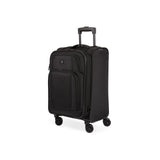 SwissGear Sion II Softside Expandable Luggage with Spinner Wheels, Black, Carry-On 20-Inch