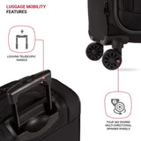 SwissGear Sion II Softside Expandable Luggage with Spinner Wheels, Black, Carry - On 20 - Inch